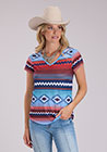 Roper Ladies SS Top Multi 3395145047RE