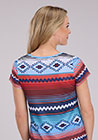 Roper Ladies SS Top Multi 3395145047RE