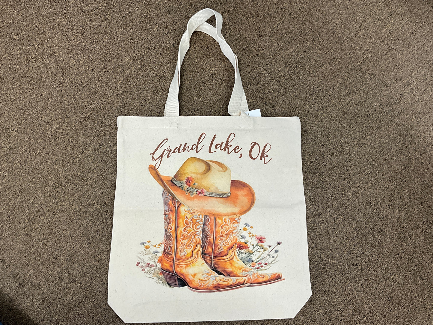 Tote Bag Grand Lake Boots and Hat BAG3617