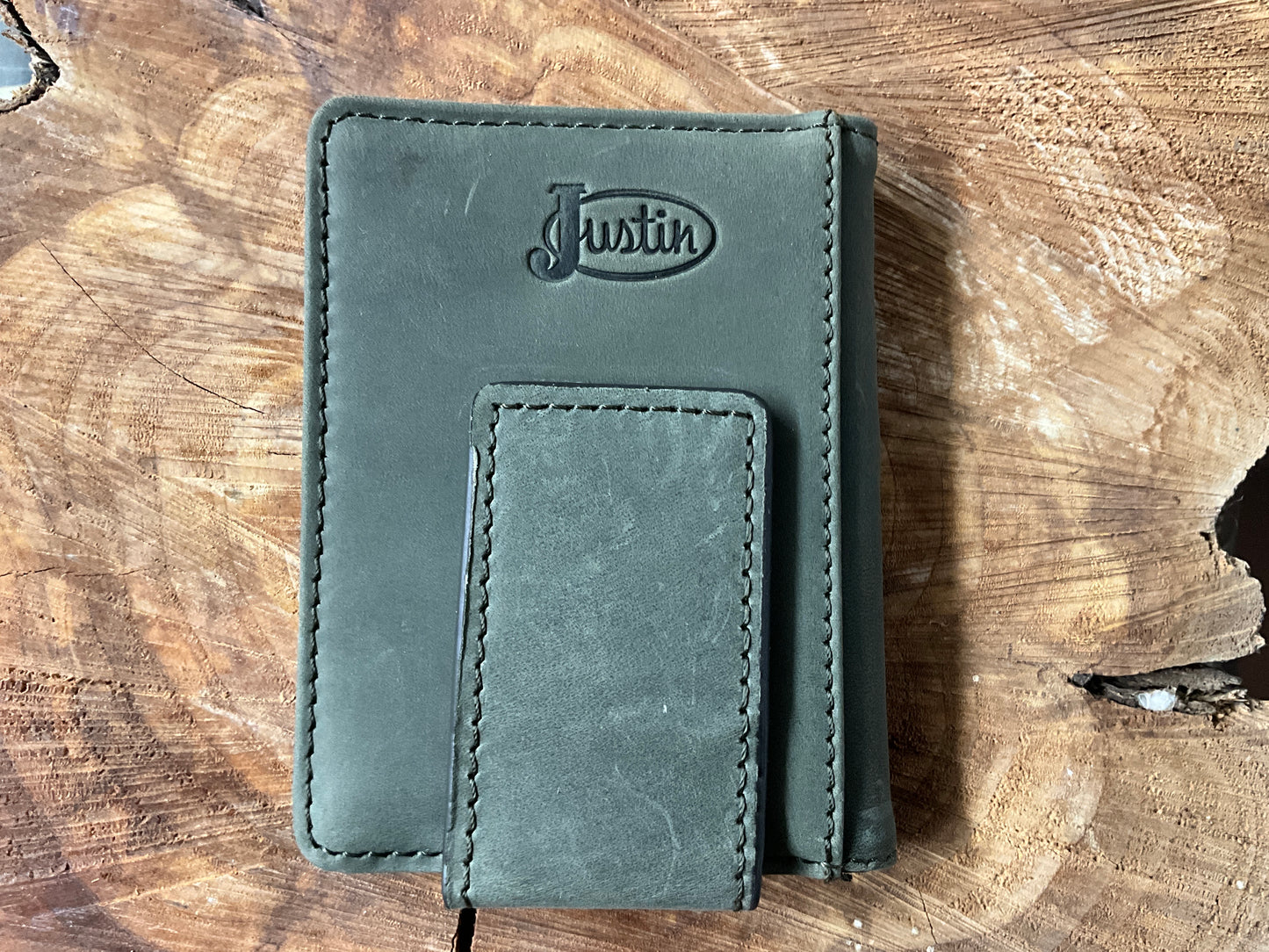 Justin Slim Card Wallet Graphite Flag 24152565M9