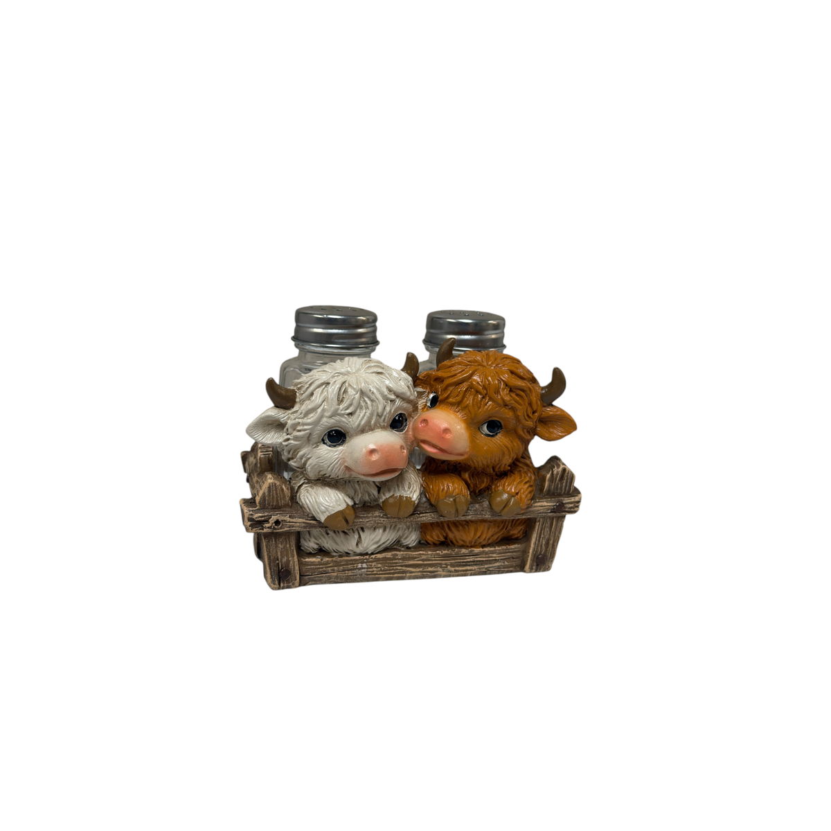 TWO HIGHLAND COWS S/P HOLDER 18021