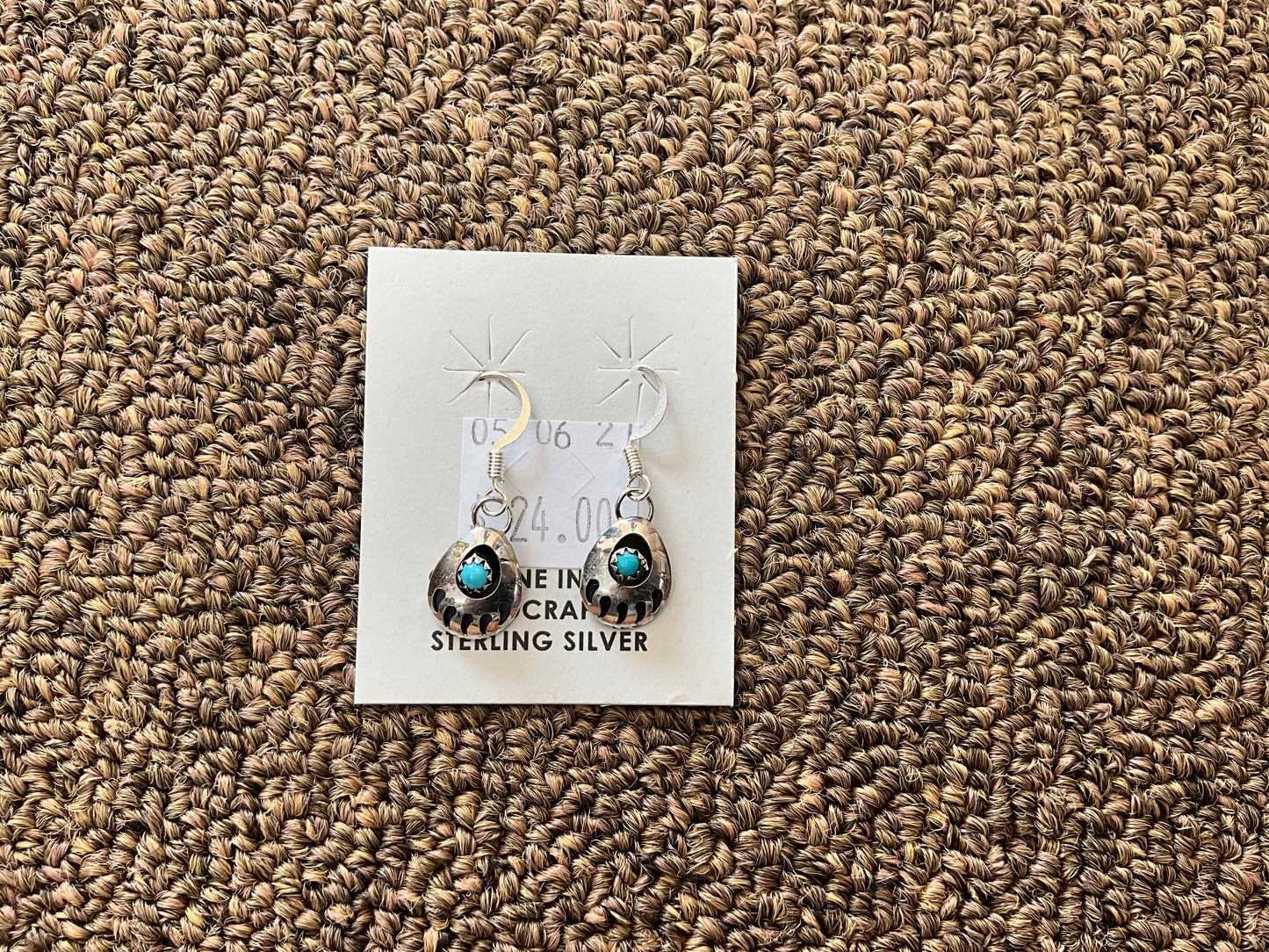 Earring Silver Bear Claw 050621ER