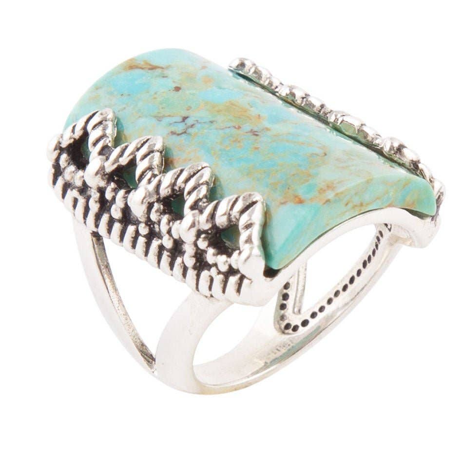 Turquoise Slice Statement Ring