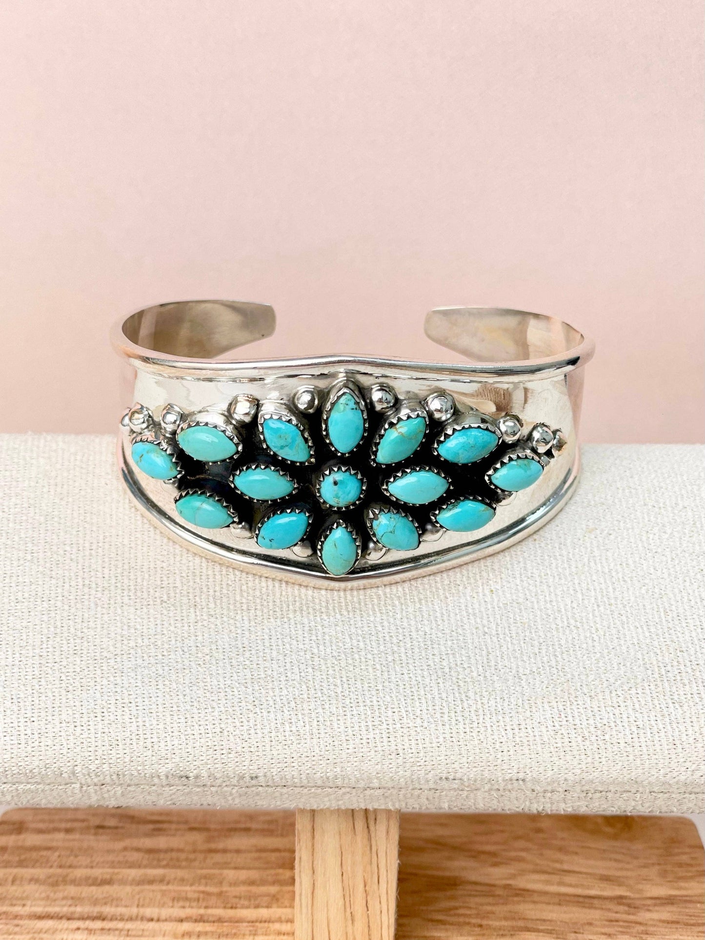 Windflower Trail Turquoise Statement Cuff WFCUFF1