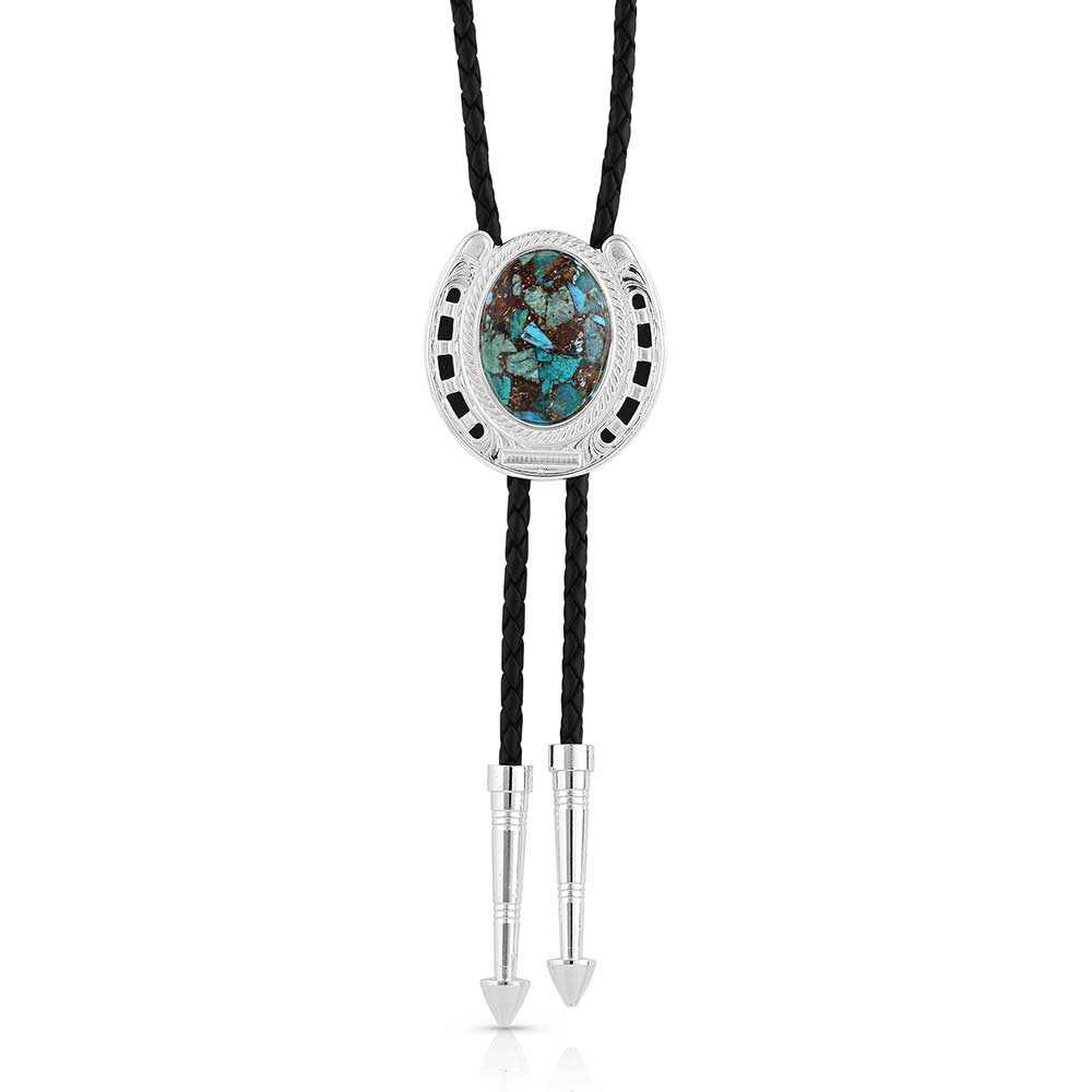 Montana Silversmiths The Pioneer's Turquoise Bolo Tie SKU BT5150