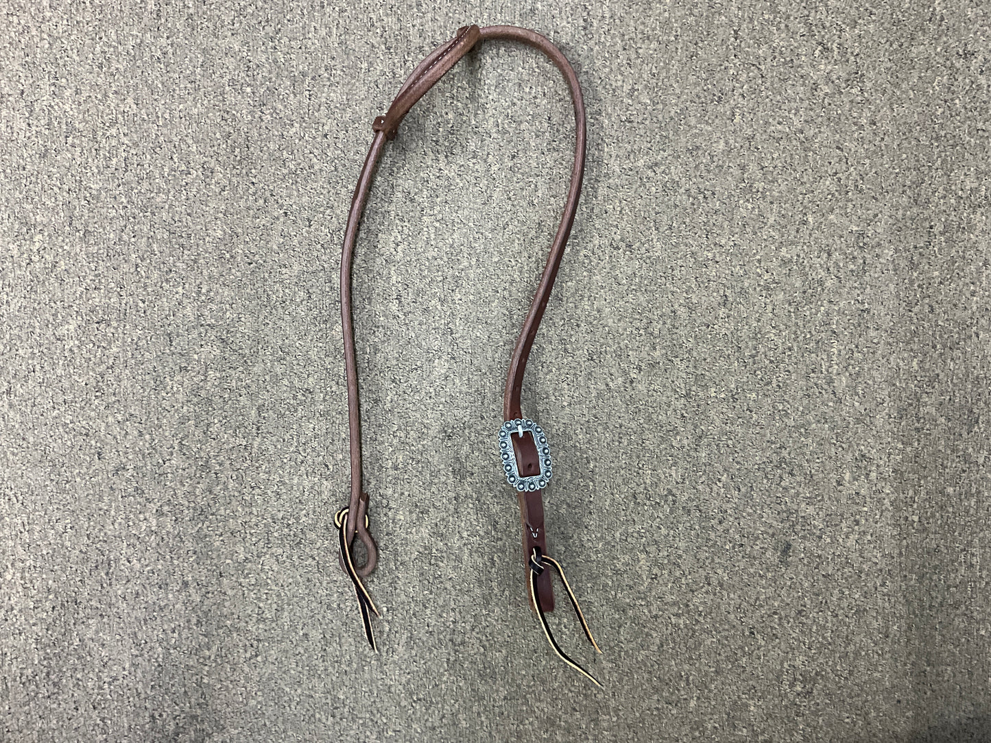 Headstall Slip Ear Silver Dotted Buckles HSSE25