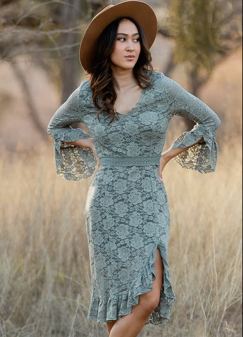 Dress Lace Green 2011736 Dress Lace Green 2011736