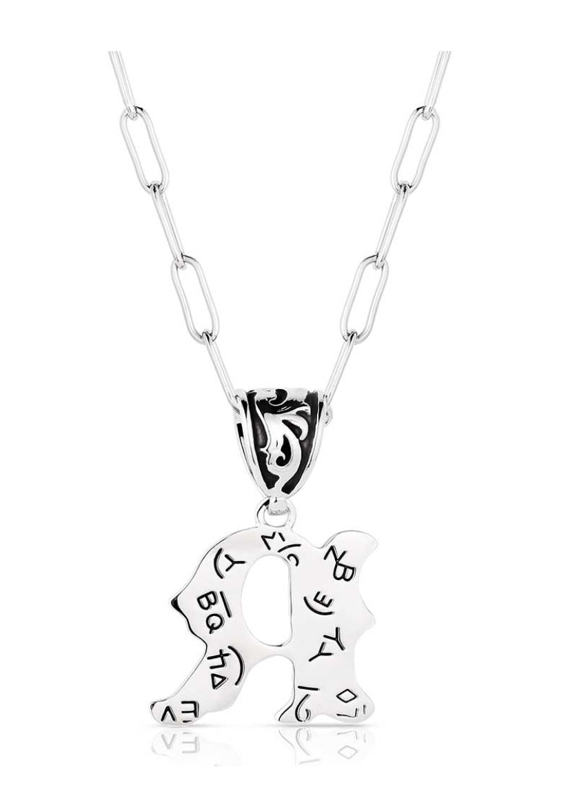 Montana Silversmith Western Initial Necklace - style R NC6096-R