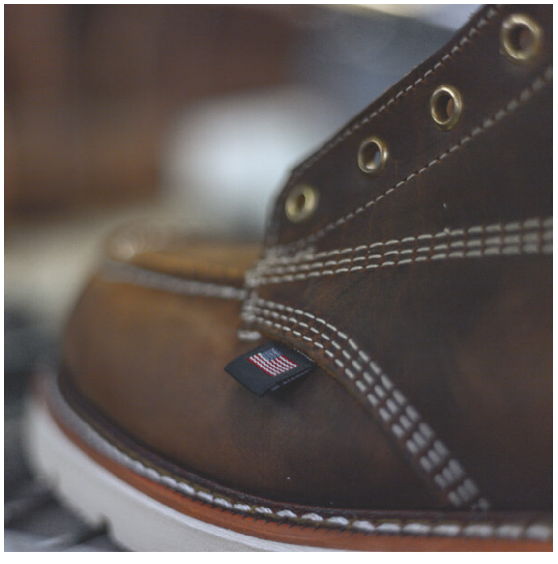AMERICAN HERITAGE – 8″ TRAIL CRAZY HORSE SAFETY TOE – MOC TOE MAXWEAR90 8044-4378