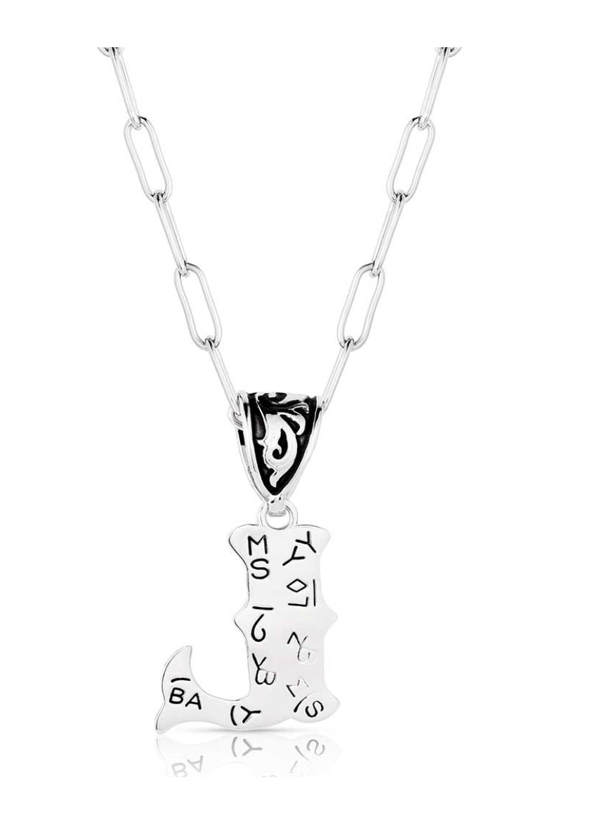 Montana Silversmith Western Initial Necklace - style L NC6096-L