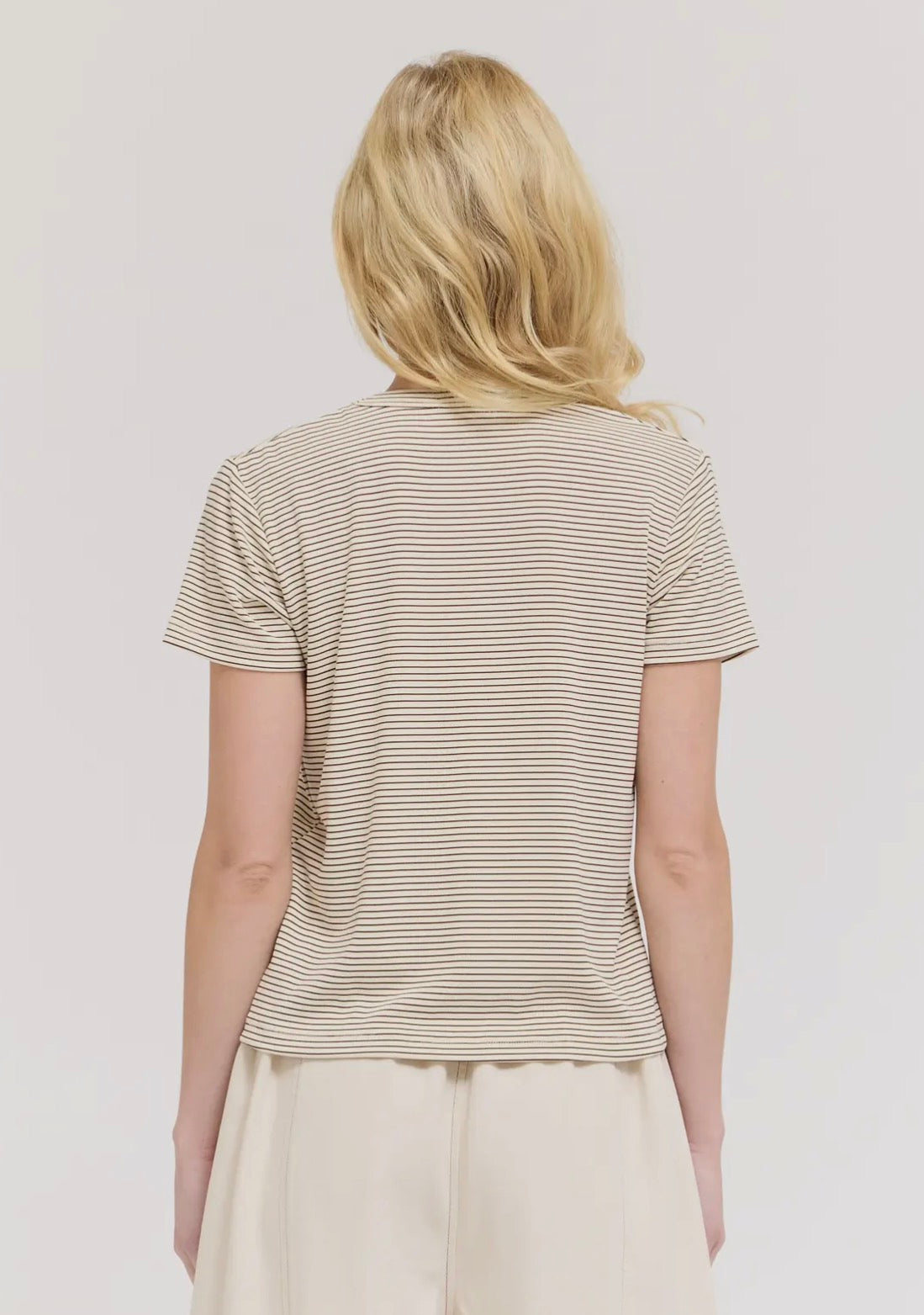 T Shirt Standard Fit Stripe Cotton 42282