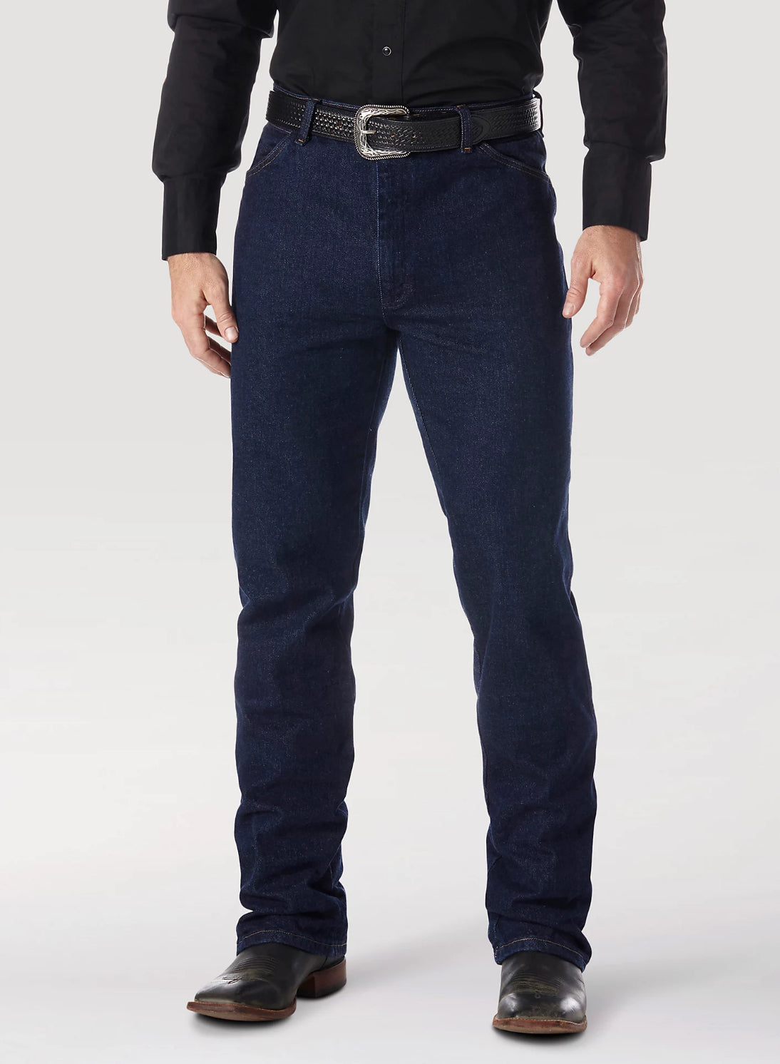 WRANGLER® COWBOY CUT® BOOTCUT STRETCH REGULAR FIT JEAN IN NAVY 947STR
