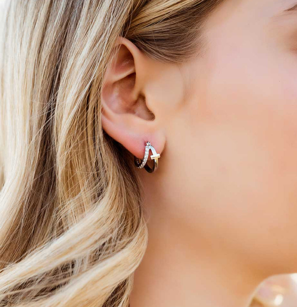 Montana Silversmiths Wrapped in Faith Crystal Earrings ER5949