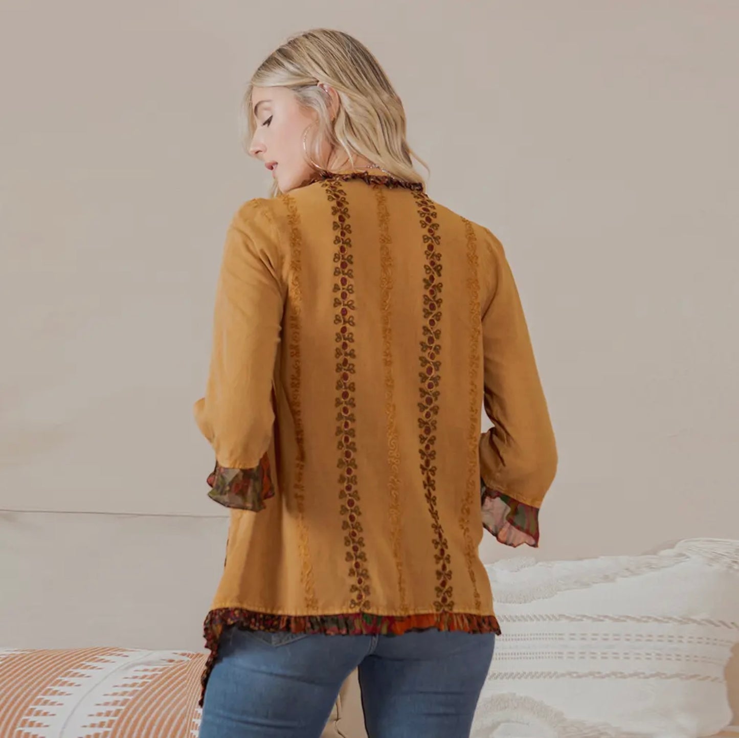 Cardigan Kimono Camel TP2338ORGC