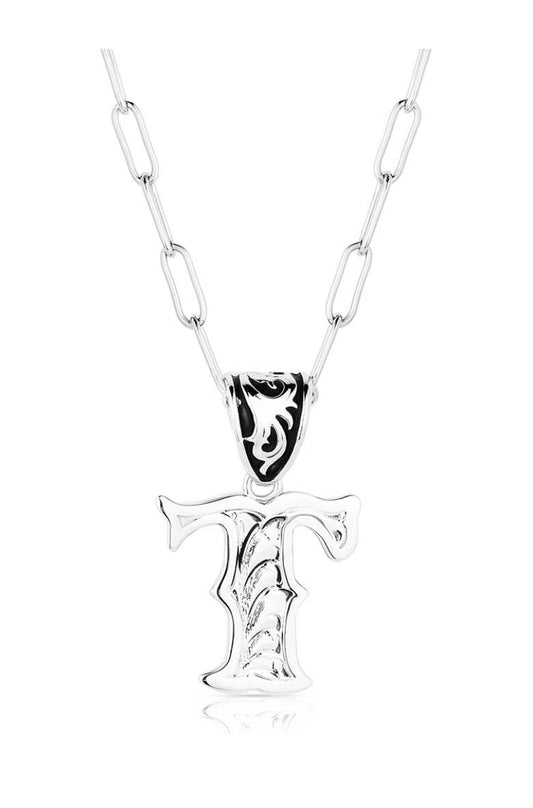 Montana Silversmith Western Initial Necklace - style T NC6096-T