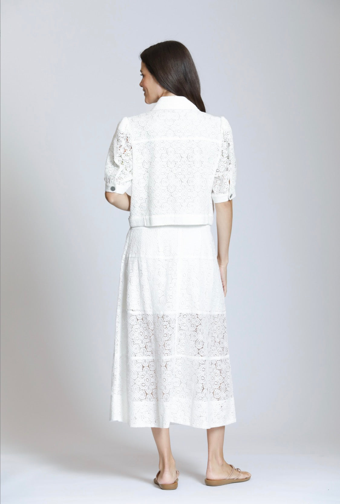 APNY Lace Puff Sleeve Jacket K107