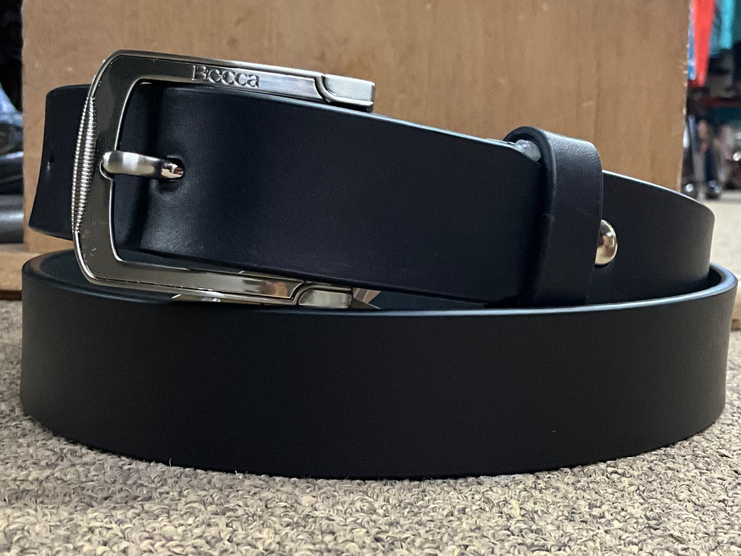 Becca Smooth Black Dress Belt 4041