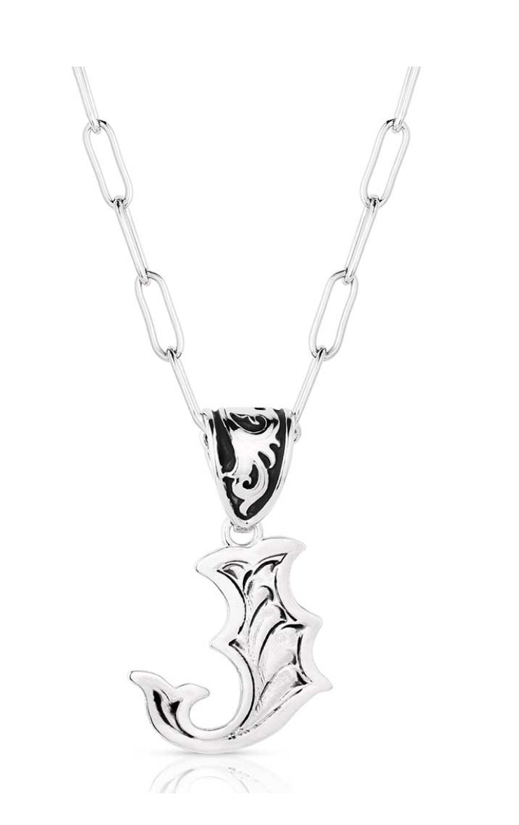 Montana Silversmith Western Initial Necklace - style J NC6096-J