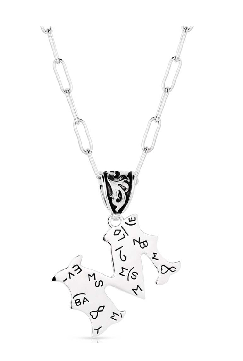 Montana Silversmith Western Initial Necklace - style M NC6096-M