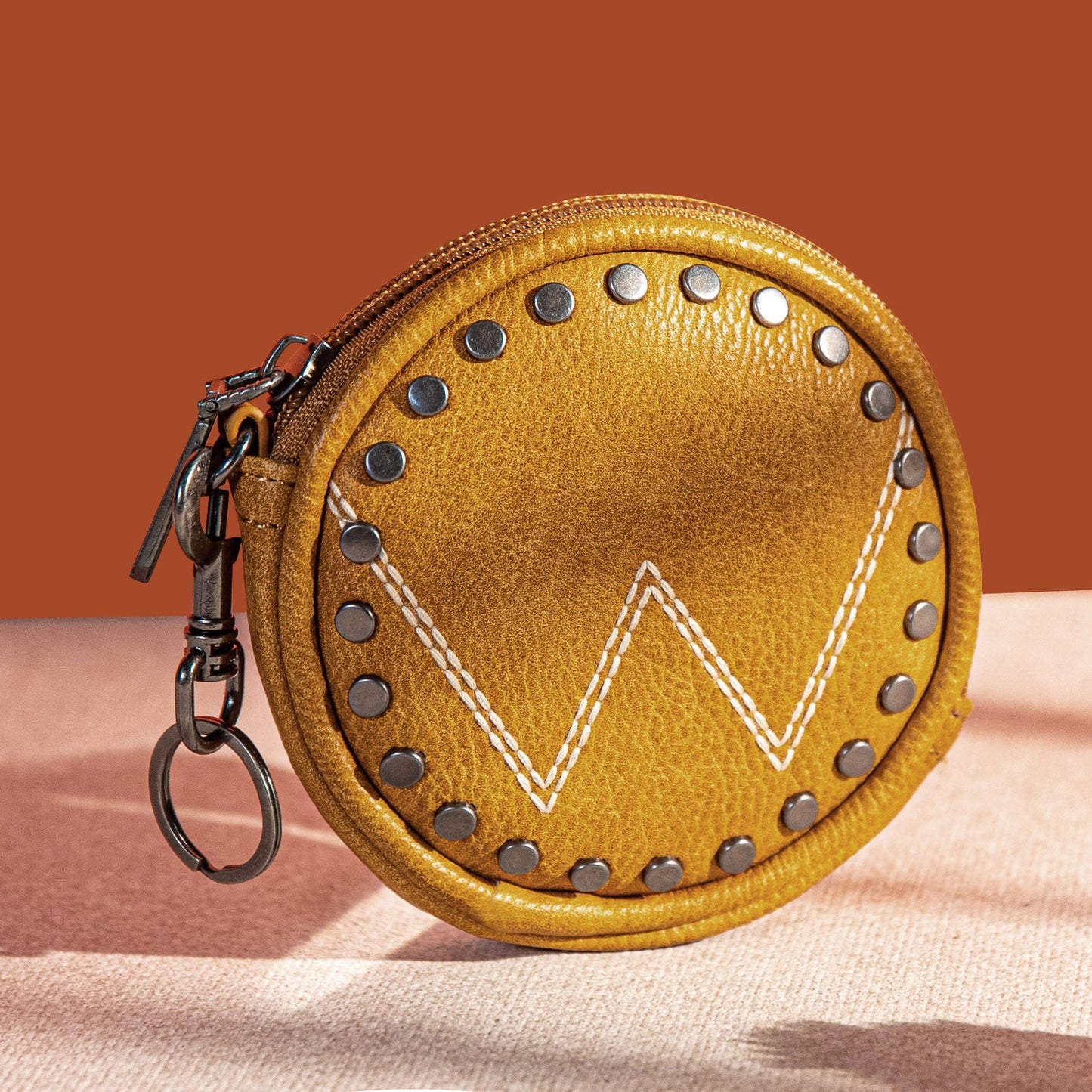 Wrangler Circular Coin Pouch "W" Logo Bag Charm -WG116-001