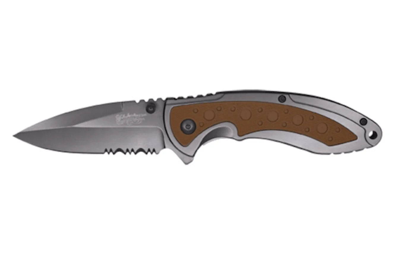 H.J. JUSTIN & SONS | JUSTIN Folding Olive Rubber Inlay Pocket Knife 2427450583