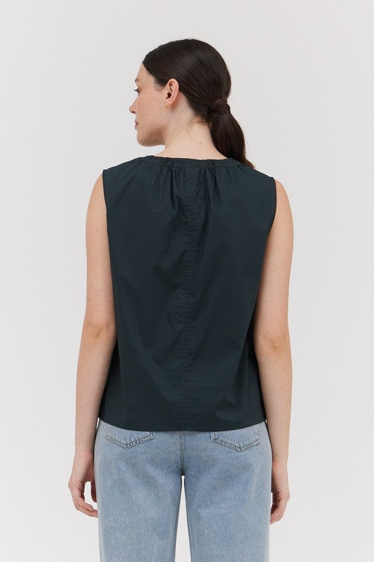 SLEEVELESS COTTON TOP 41922