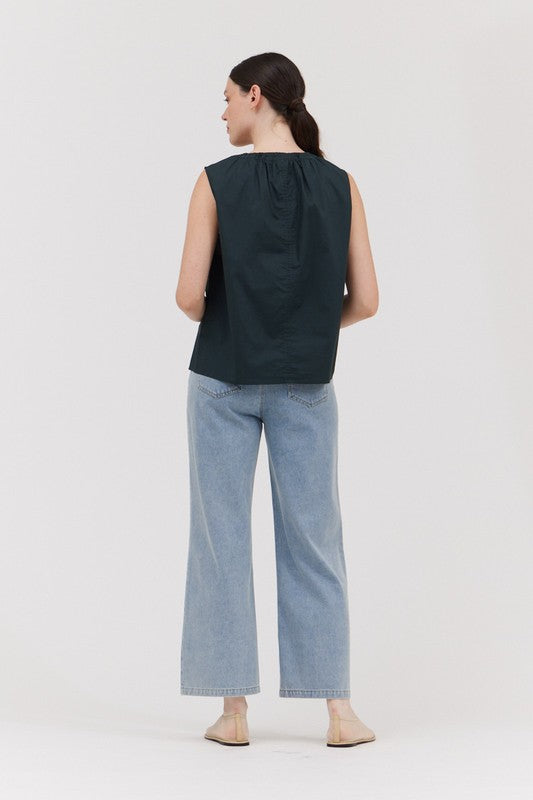 SLEEVELESS COTTON TOP 41922