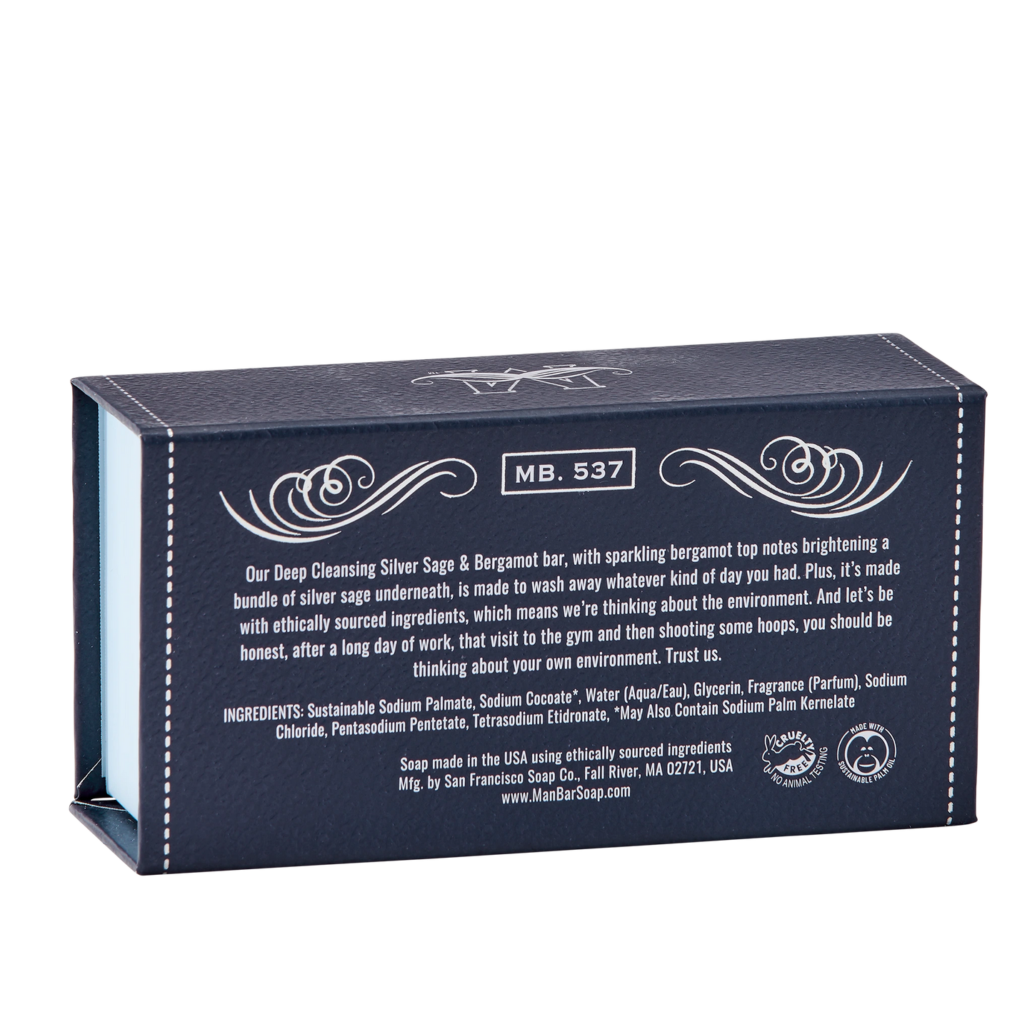 Man Bar Soap Silver Sage + Bergamot SSB7723