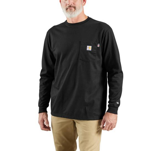 Carhartt FLAME-RESISTANT FORCE LONG-SLEEVE T-SHIRT 100235-BLK