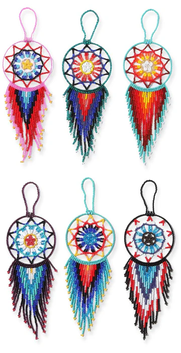 Dream Catcher Beaded Ornament