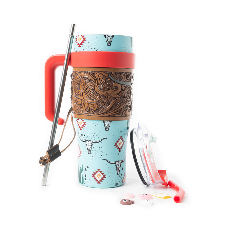 Myra Wide Wyoming Tumbler Sea Blue S-12057