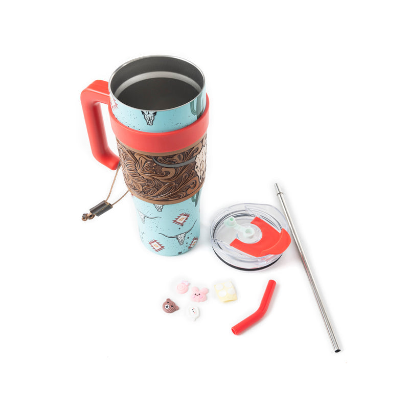 Myra Wide Wyoming Tumbler Sea Blue S-12057