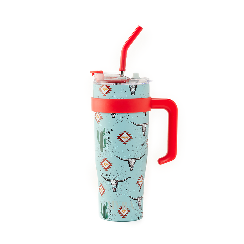 Myra Wide Wyoming Tumbler Sea Blue S-12057
