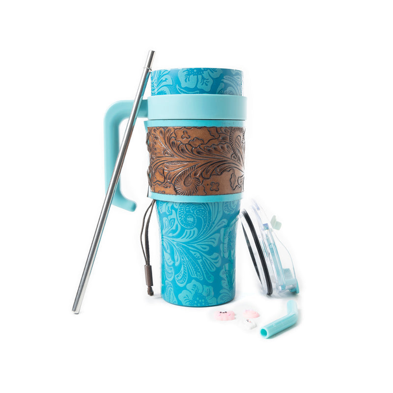Myra Wide Wyoming Tumbler TealBlue S-12055