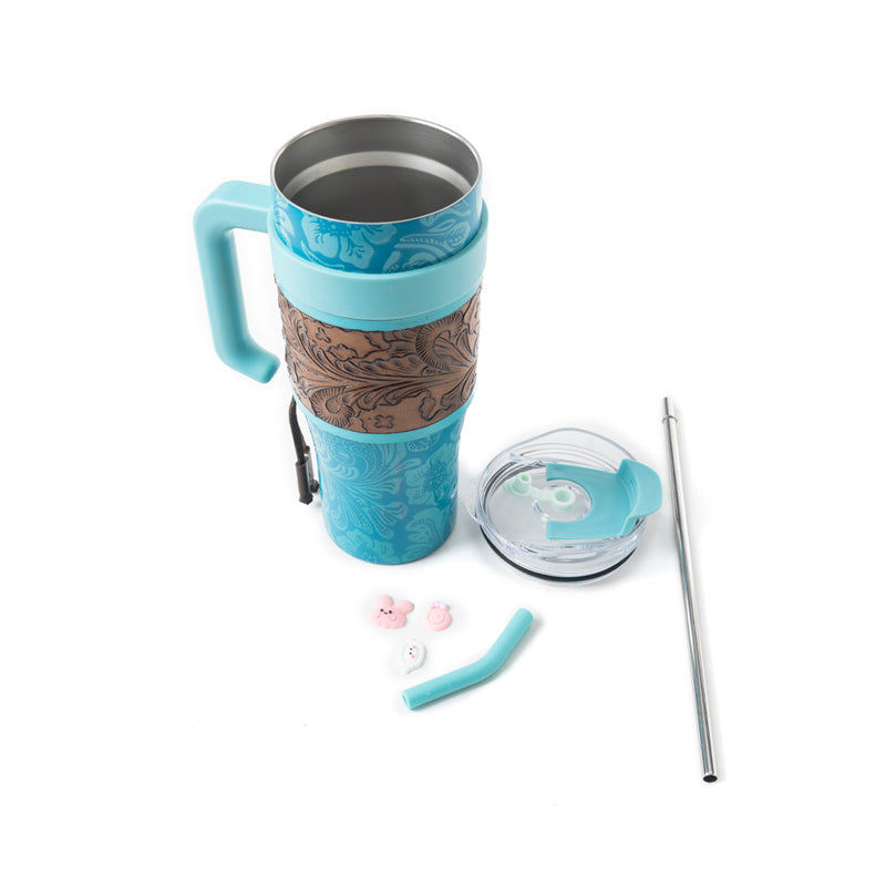 Myra Wide Wyoming Tumbler TealBlue S-12055