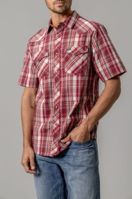 Kimes Short Sleeve Shirt Snaps Wabasa