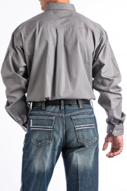 Cinch Long Sleeve Shirt Clssic MTW1104238GRY