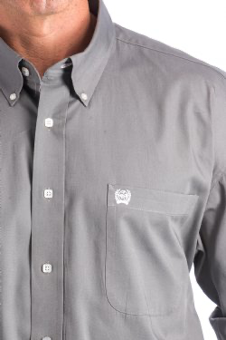 Cinch Long Sleeve Shirt Clssic MTW1104238GRY