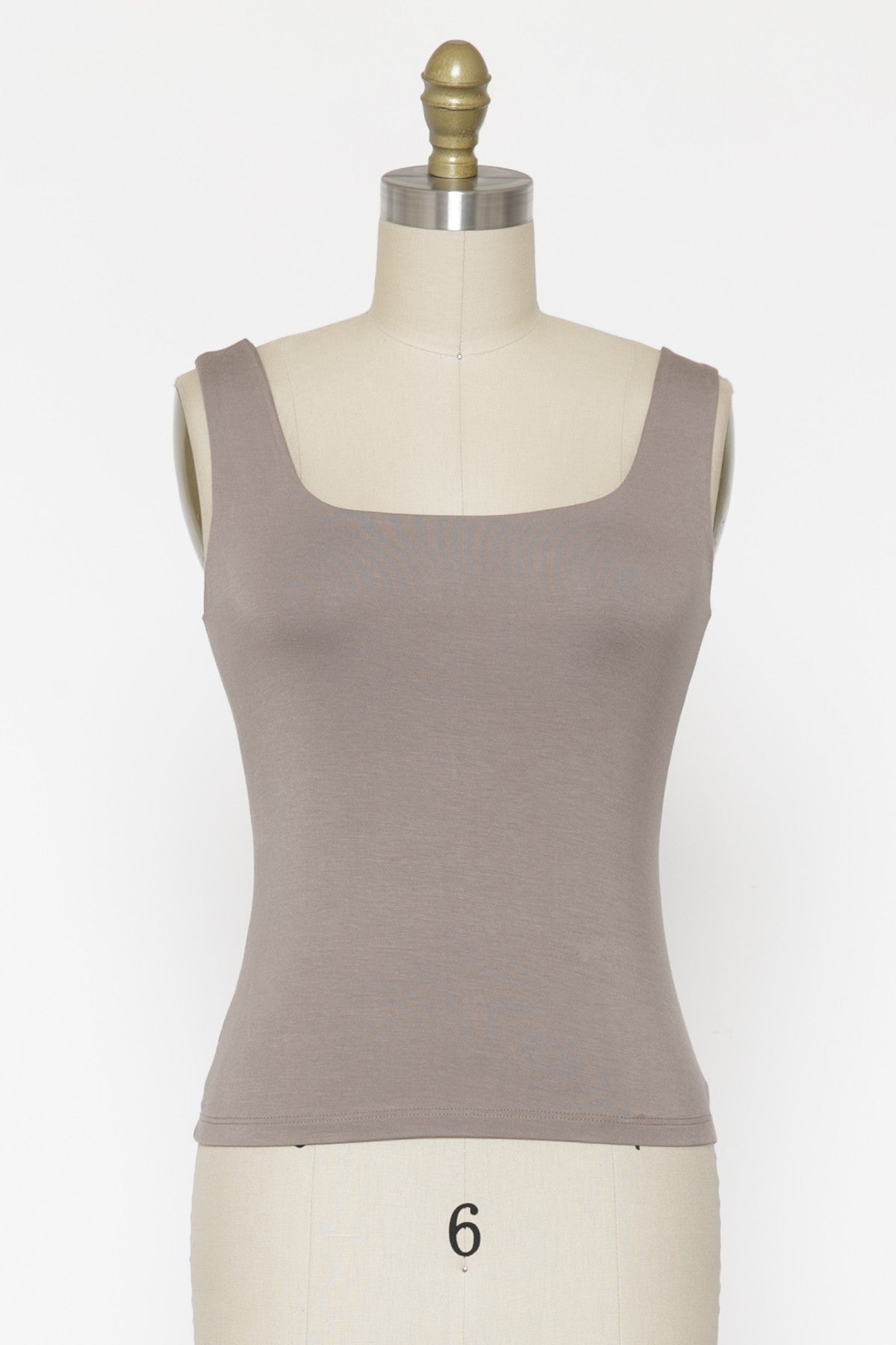 Ladies Double Layer Square Neck Tank Top T16608