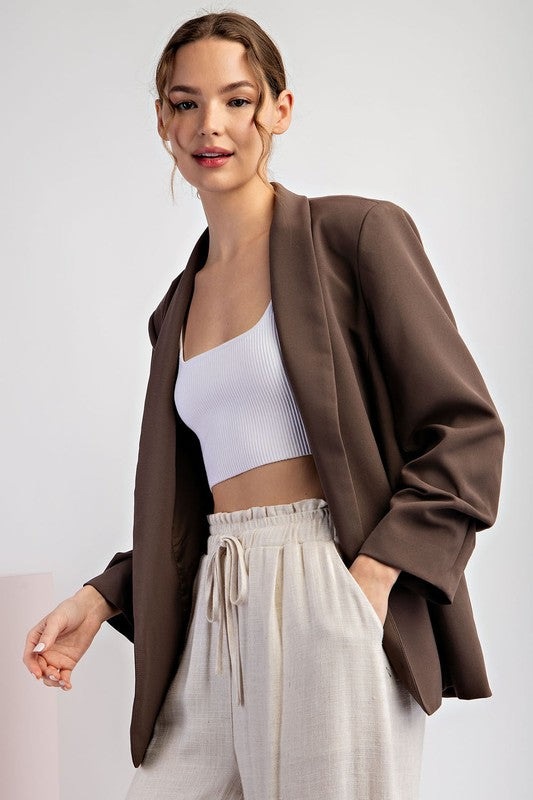 SHAWL LAPEL BLAZER JJ4654