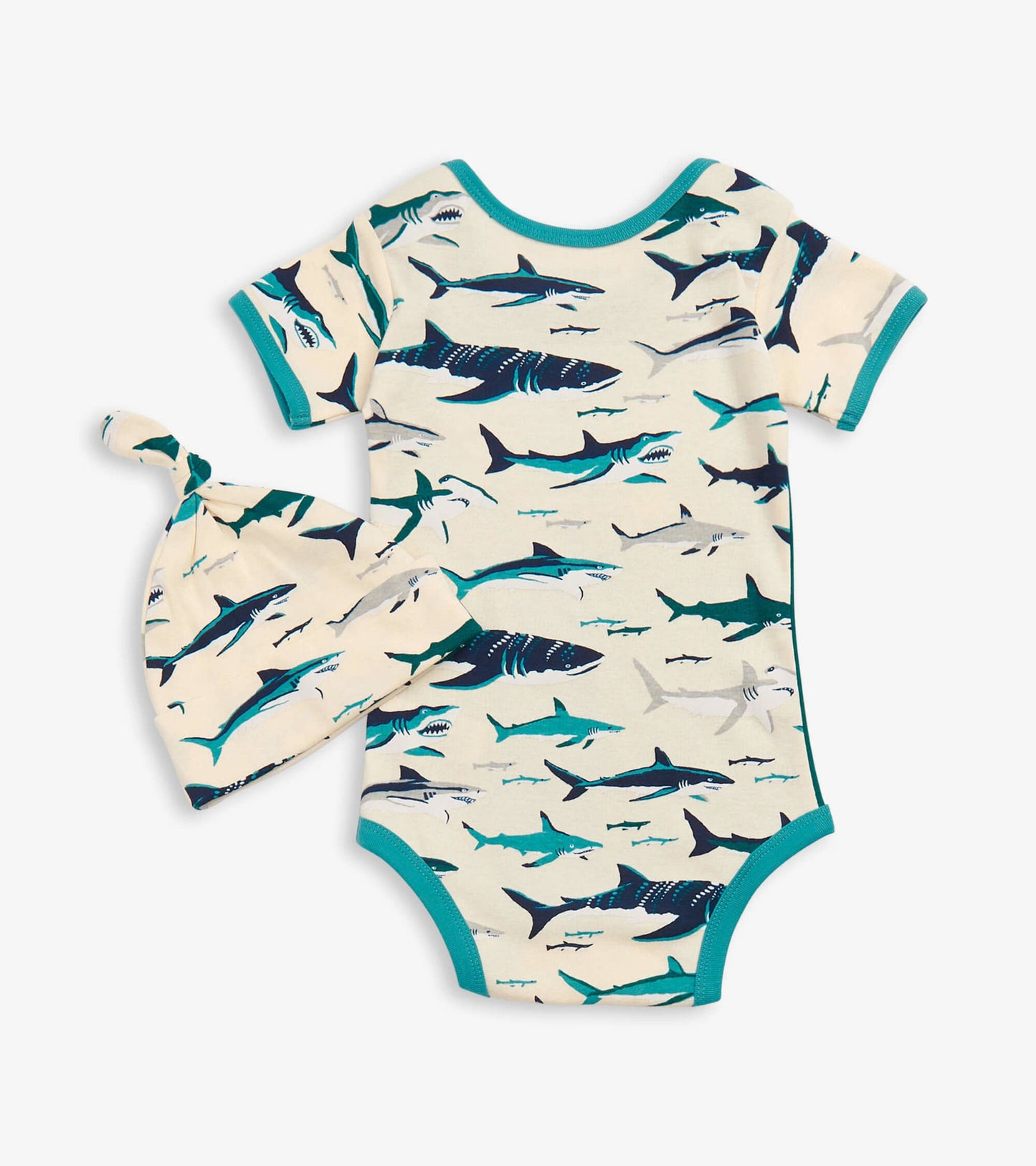 Little Blue House Boy’s Shark Onesie with Cap DR4SHAR001