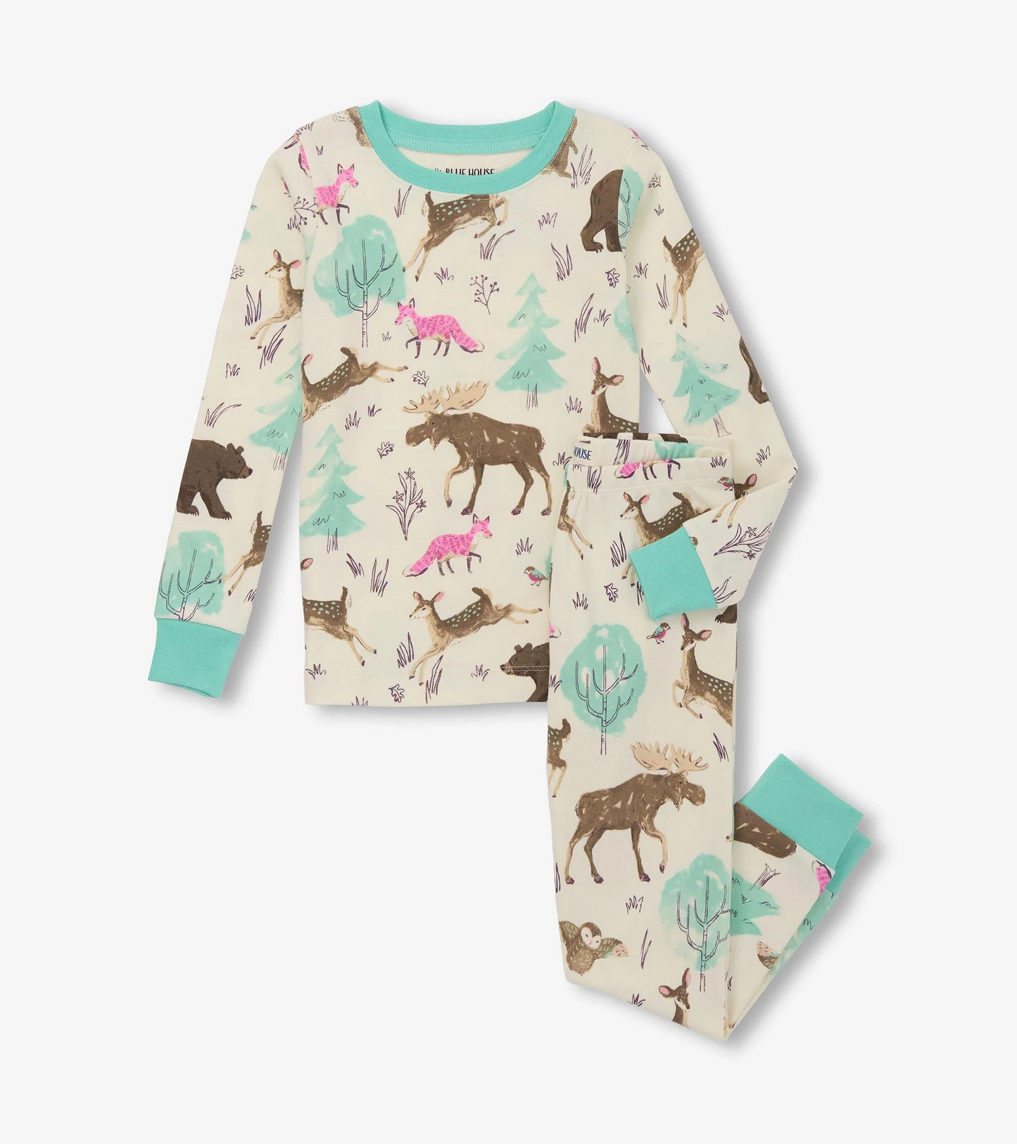 Little Blue House Girls Forest Animals PJ’s PJAFRST004