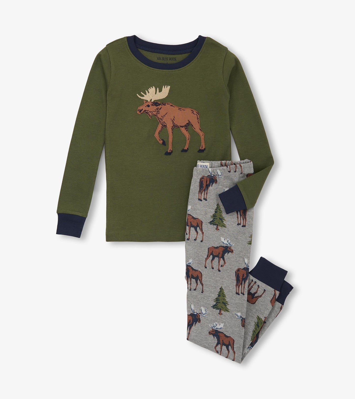 Little Blue House Boys Wild Moose PJ’s PJCW1M0553