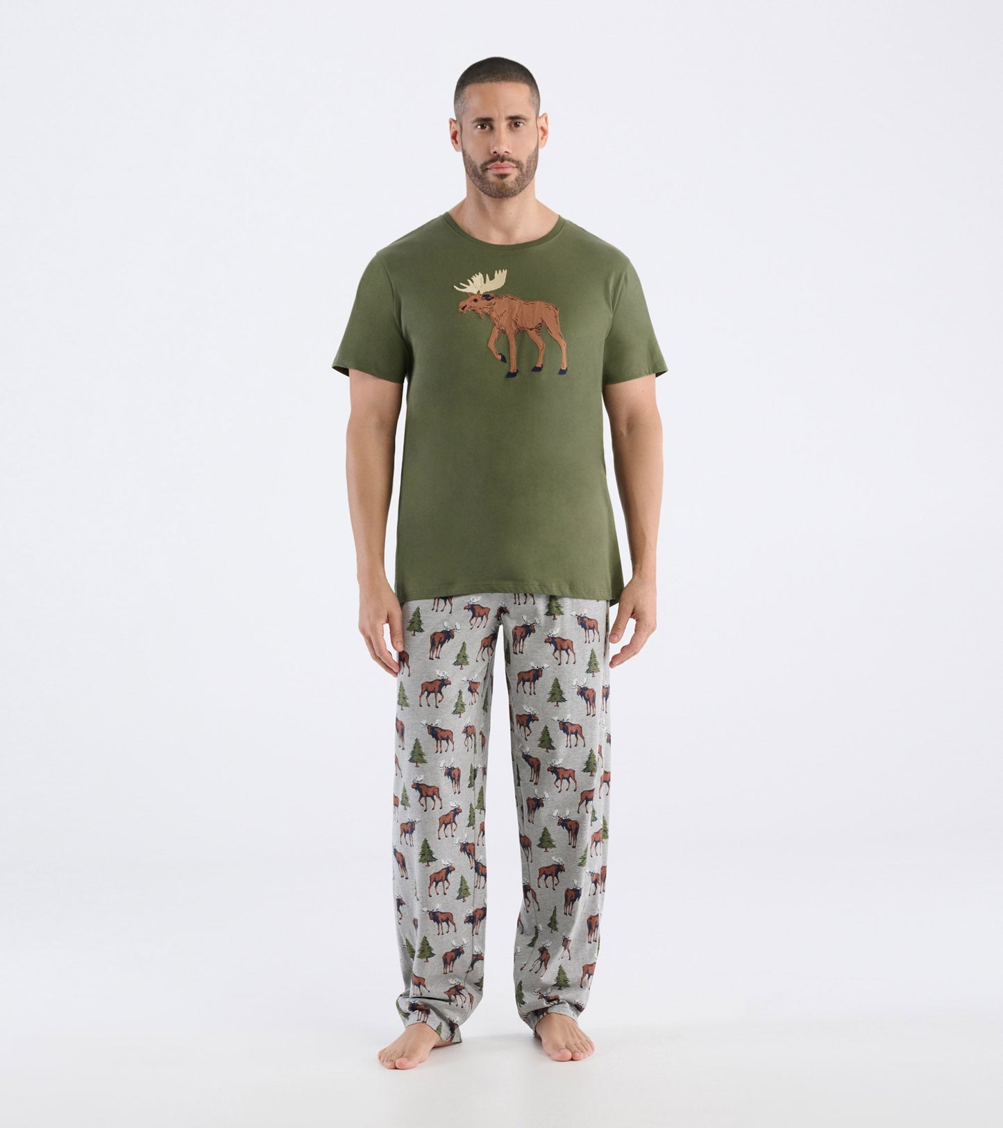 Little Blue House Men’s PJ Pant Wild Moose PAW1MO553