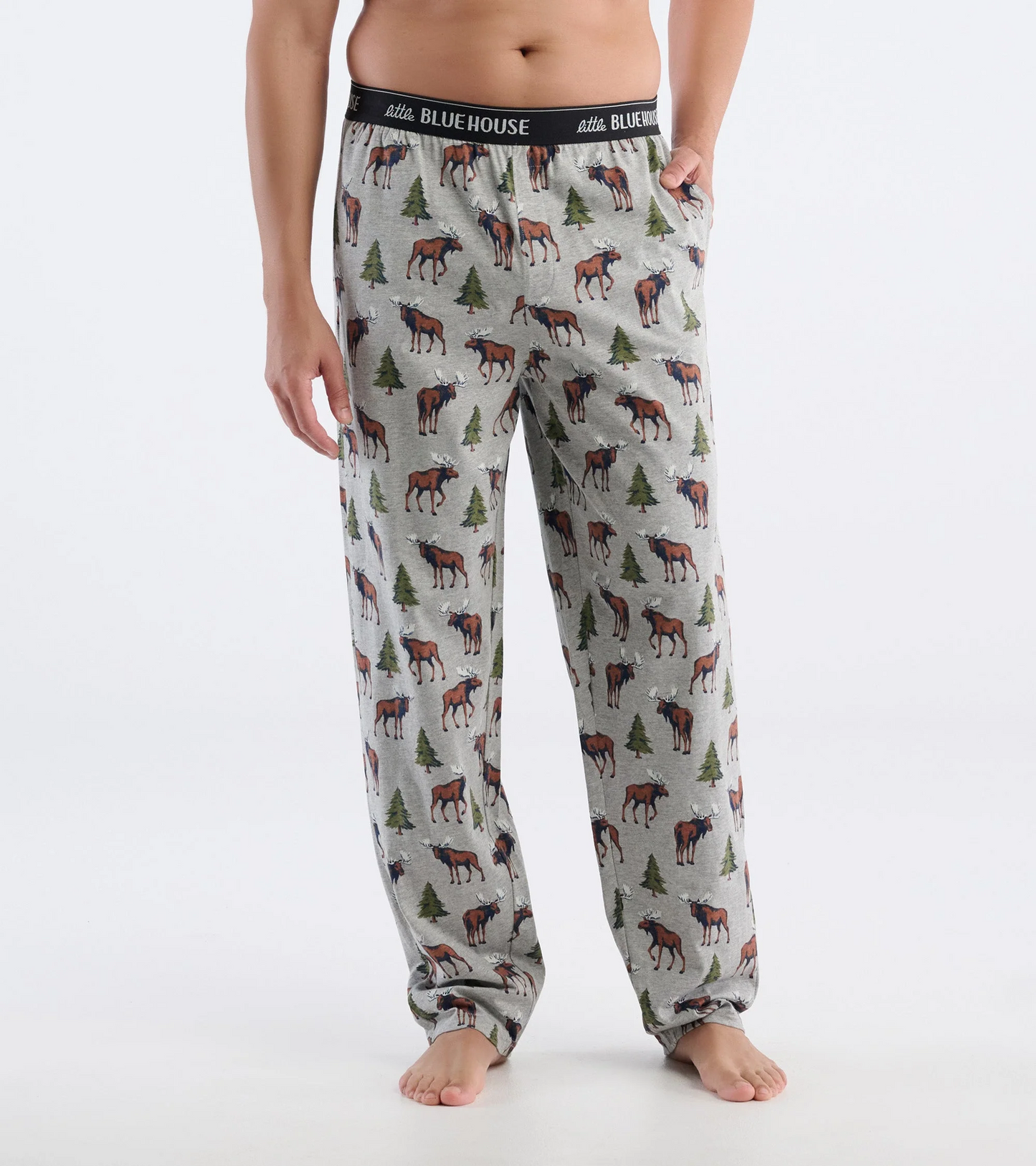 Little Blue House Men’s PJ Pant Wild Moose PAW1MO553