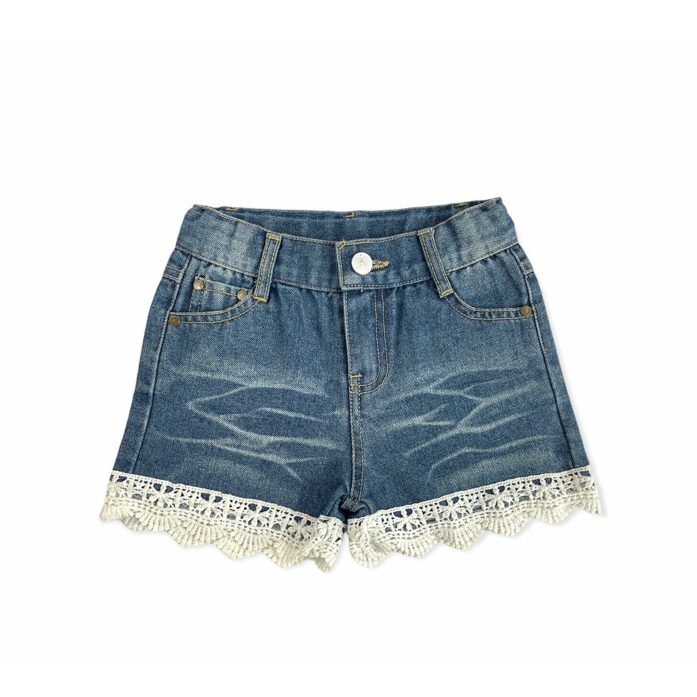 Shea Baby Girls Short with Lace Trim SBD06