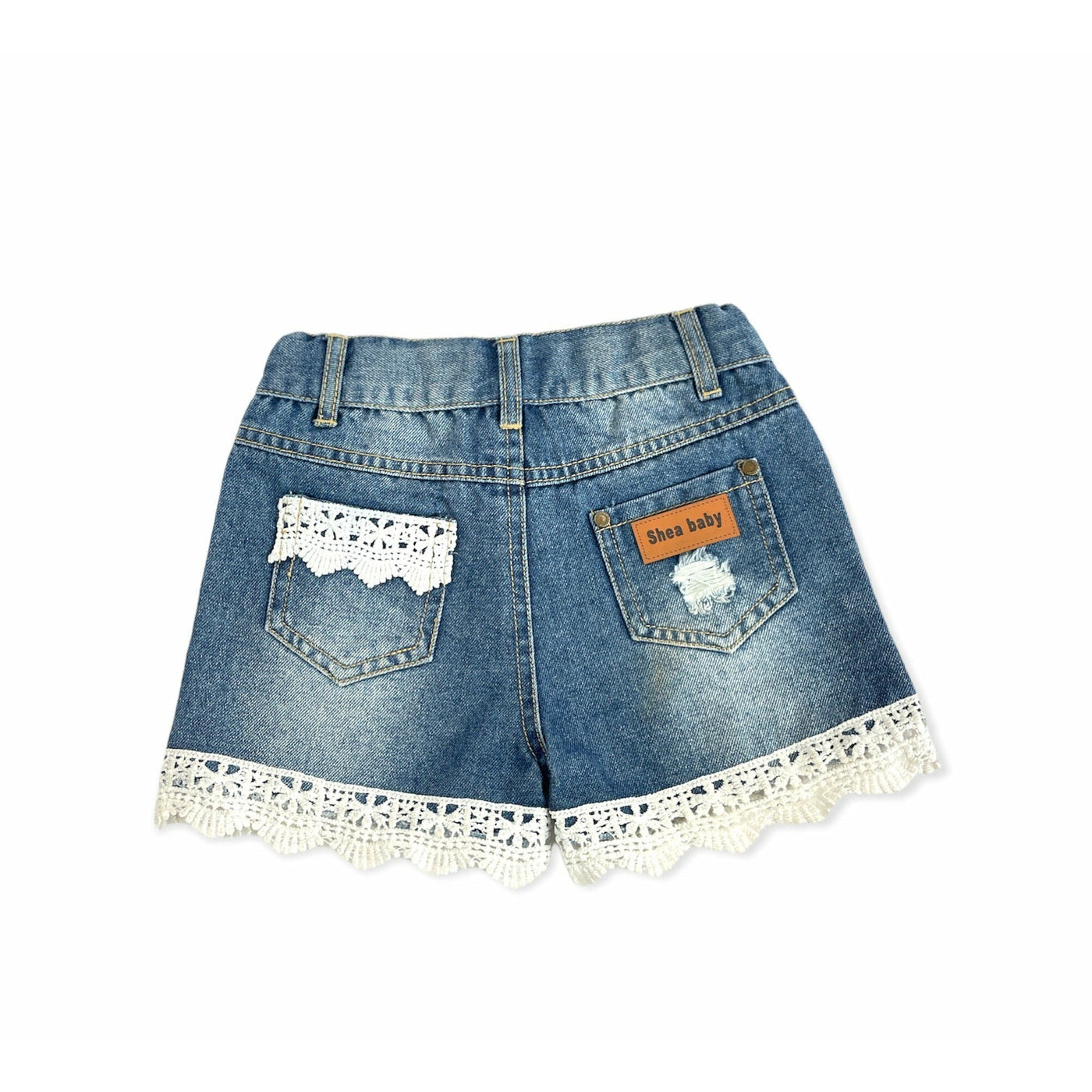 Shea Baby Girls Short with Lace Trim SBD06