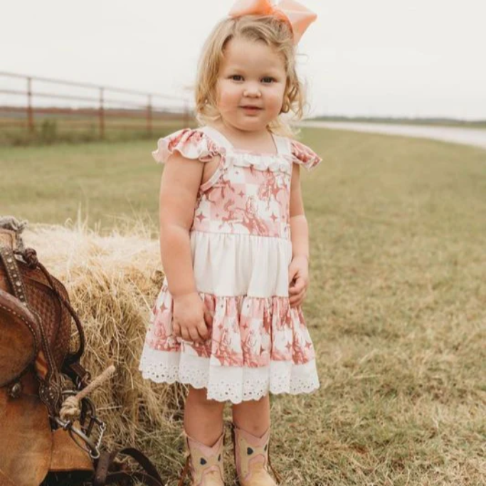 Shea Baby Girls Bucking Horse Dress PDR01