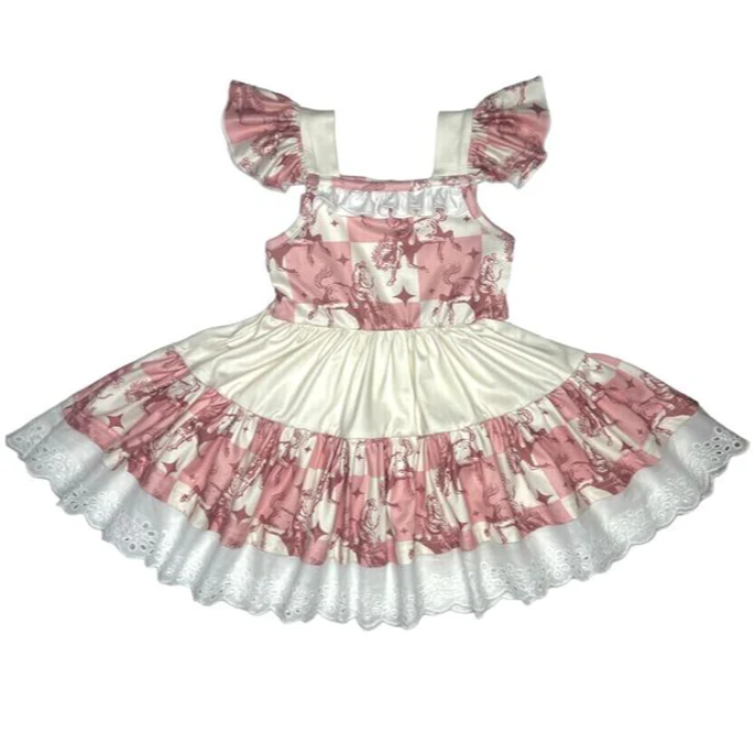 Shea Baby Girls Bucking Horse Dress PDR01