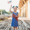 Shea Baby Girls Blue Star Fringe Dress Baby SDR26